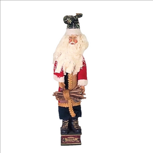 Pencil santa hand made fine details 12" tall